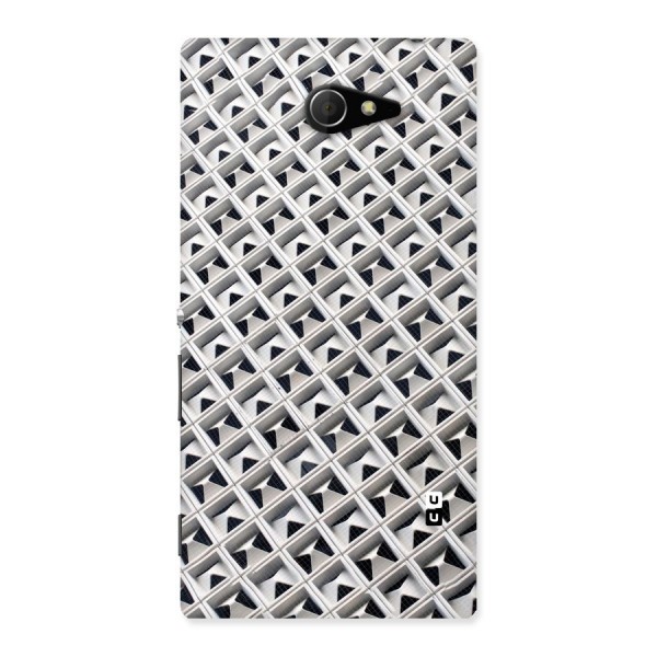 Check White Design Back Case for Sony Xperia M2