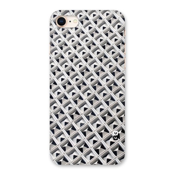Check White Design Back Case for iPhone 8