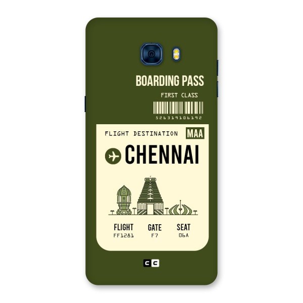 Chennai Boarding Pass Back Case for Galaxy C7 Pro