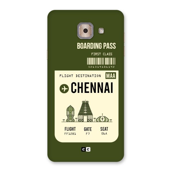 Chennai Boarding Pass Back Case for Galaxy J7 Max