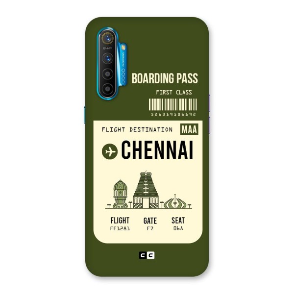 Chennai Boarding Pass Back Case for Realme XT