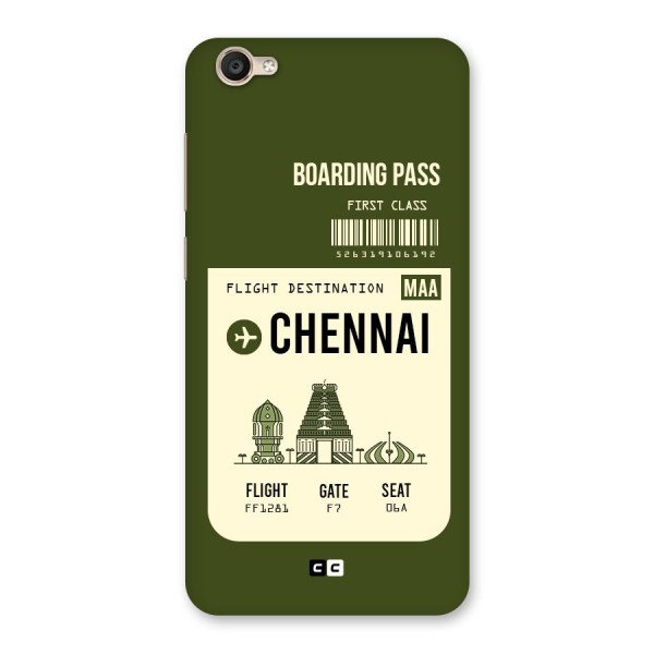 Chennai Boarding Pass Back Case for Vivo Y55s