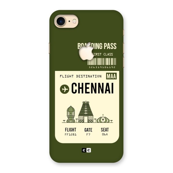 Chennai Boarding Pass Back Case for iPhone 7 Apple Cut