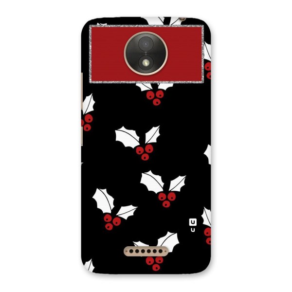 Cherry Leaf Design Back Case for Moto C Plus