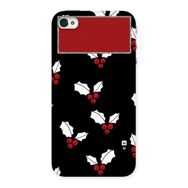 Cherry Leaf Design Back Case for iPhone 4 4s