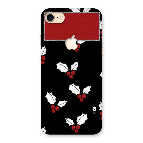 Cherry Leaf Design Back Case for iPhone 7 Apple Cut