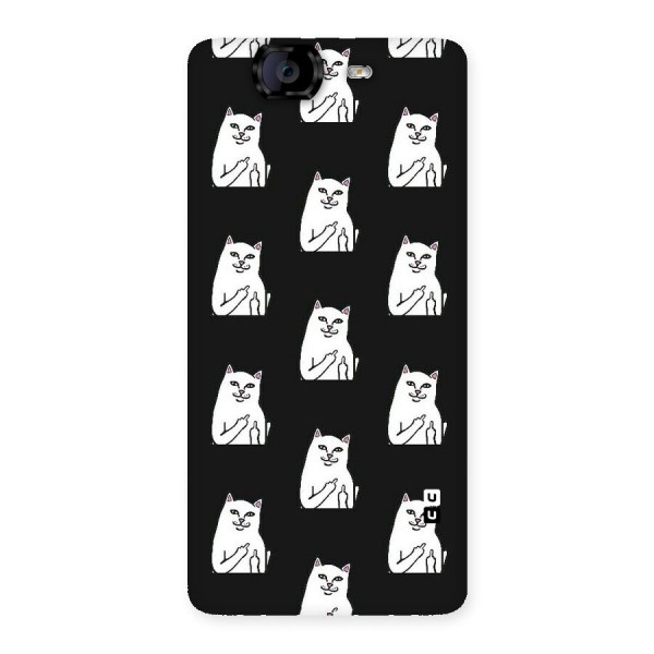 Chill Cat Pattern Back Case for Canvas Knight A350