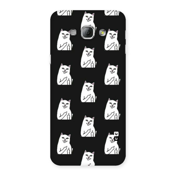 Chill Cat Pattern Back Case for Galaxy A8