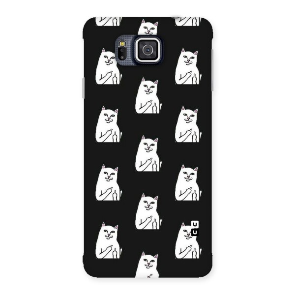 Chill Cat Pattern Back Case for Galaxy Alpha