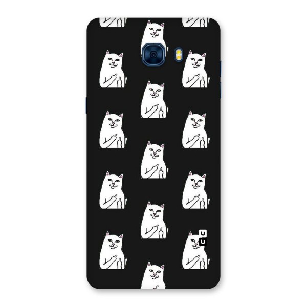 Chill Cat Pattern Back Case for Galaxy C7 Pro