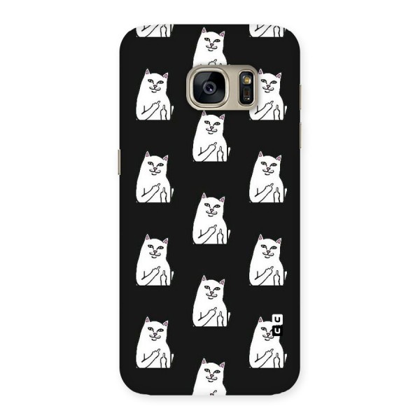 Chill Cat Pattern Back Case for Galaxy S7