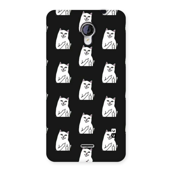 Chill Cat Pattern Back Case for Micromax Unite 2 A106