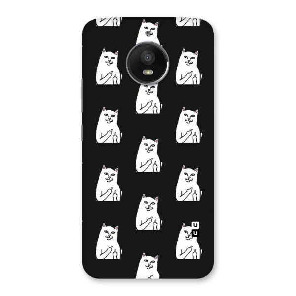 Chill Cat Pattern Back Case for Moto E4 Plus