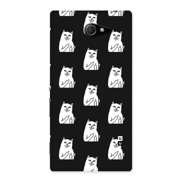 Chill Cat Pattern Back Case for Sony Xperia M2