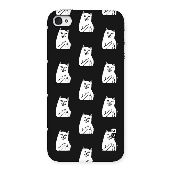 Chill Cat Pattern Back Case for iPhone 4 4s