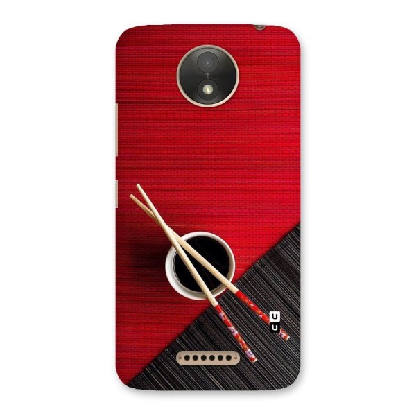 Chopstick Design Back Case for Moto C Plus