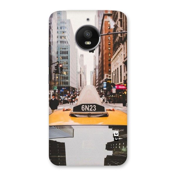 City Taxi Back Case for Moto E4 Plus