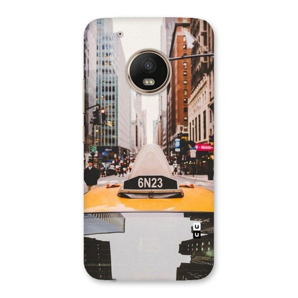 City Taxi Back Case for Moto G5 Plus