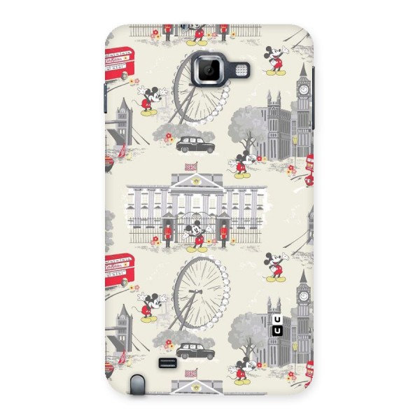 City Tour Pattern Back Case for Galaxy Note