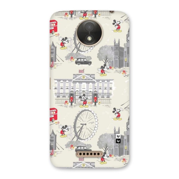 City Tour Pattern Back Case for Moto C Plus