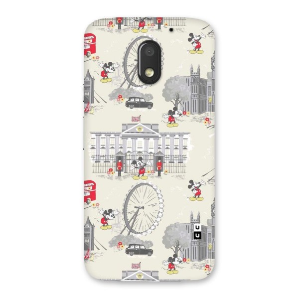 City Tour Pattern Back Case for Moto E3 Power