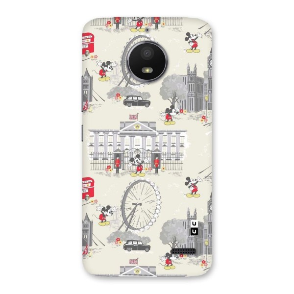 City Tour Pattern Back Case for Moto E4