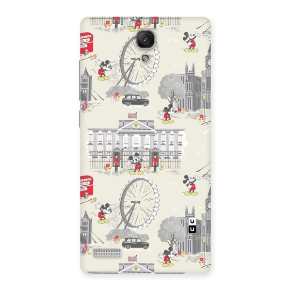 City Tour Pattern Back Case for Redmi Note