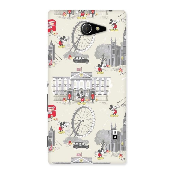 City Tour Pattern Back Case for Sony Xperia M2