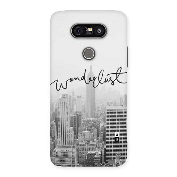 City Wanderlust Monochrome Back Case for LG G5