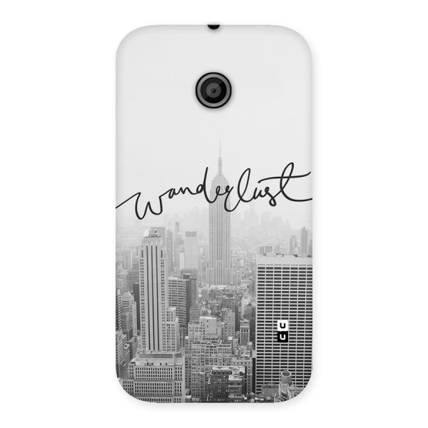 City Wanderlust Monochrome Back Case for Moto E