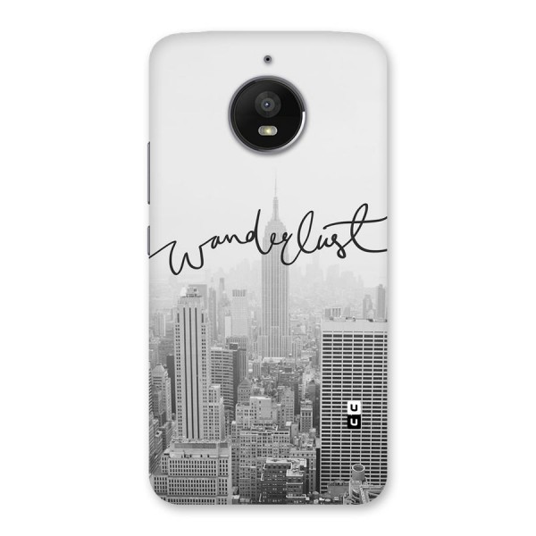 City Wanderlust Monochrome Back Case for Moto E4 Plus