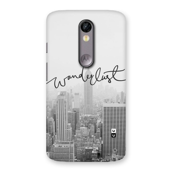 City Wanderlust Monochrome Back Case for Moto X Force