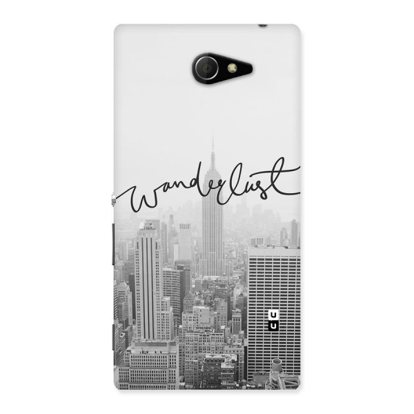 City Wanderlust Monochrome Back Case for Sony Xperia M2