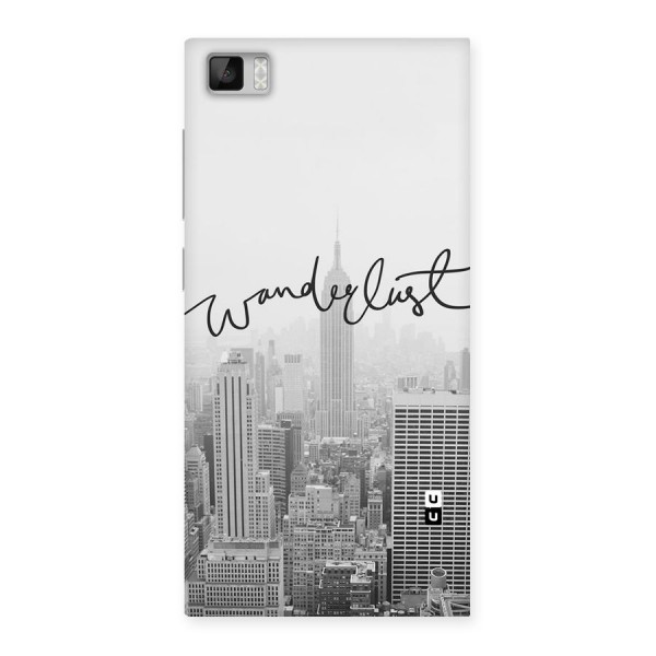 City Wanderlust Monochrome Back Case for Xiaomi Mi3