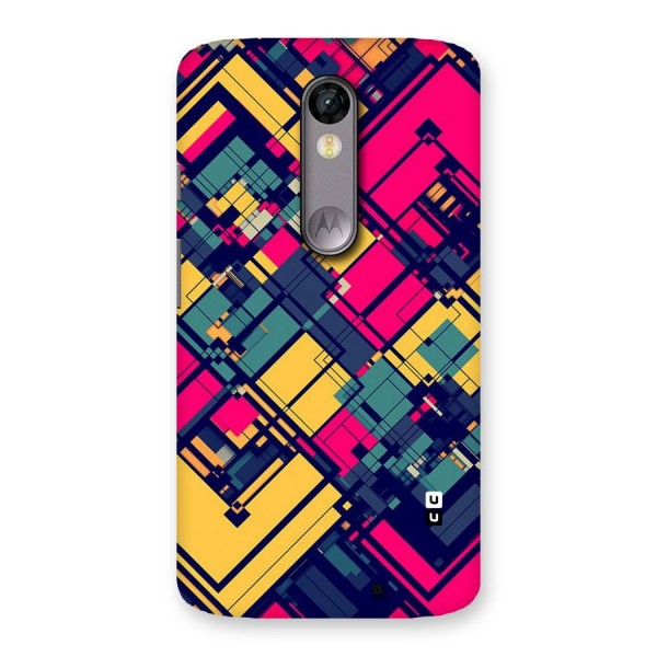 Classic Abstract Coloured Back Case for Moto X Force