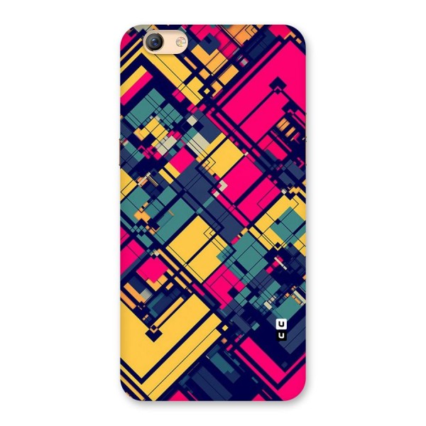 Classic Abstract Coloured Back Case for Oppo F3 Plus