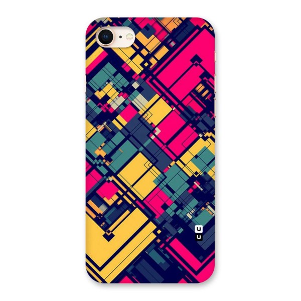 Classic Abstract Coloured Back Case for iPhone 8