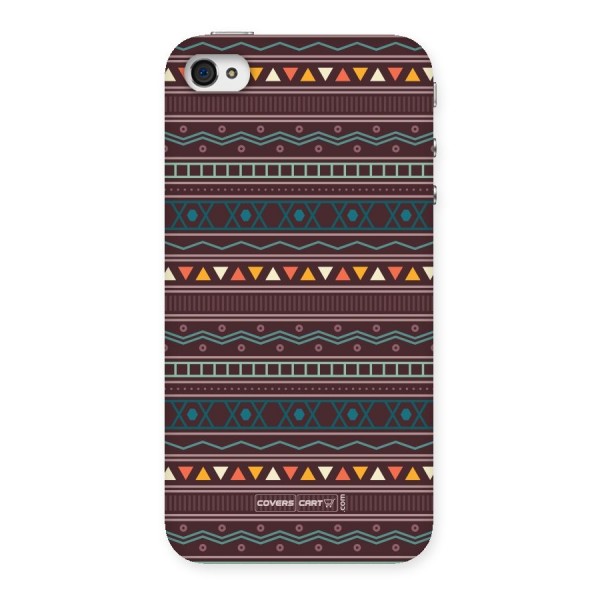 Classic Aztec Pattern Back Case for iPhone 4 4s