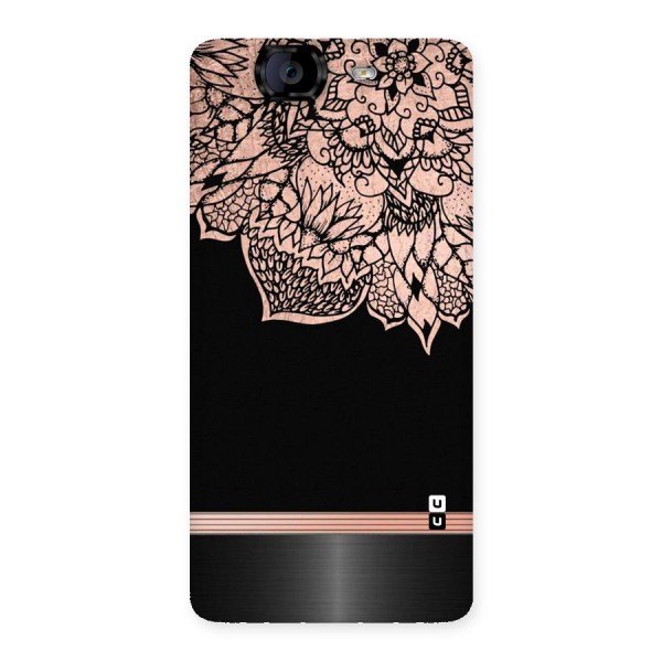 Classic Black Sleak Design Back Case for Canvas Knight A350