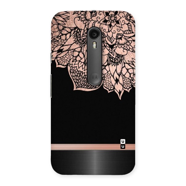 Classic Black Sleak Design Back Case for Moto G3