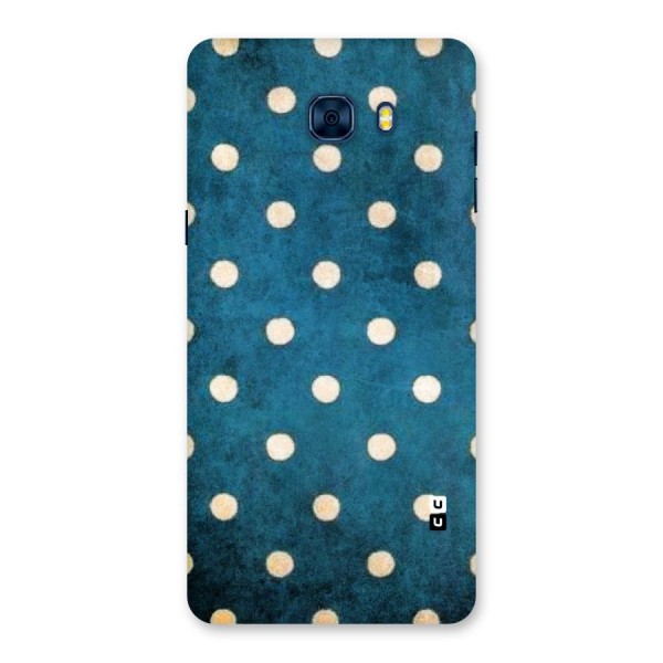 Classic Blue Polka Back Case for Galaxy C7 Pro