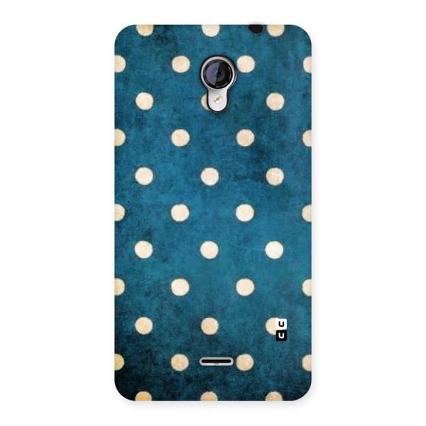 Classic Blue Polka Back Case for Micromax Unite 2 A106