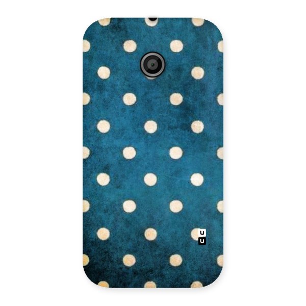 Classic Blue Polka Back Case for Moto E