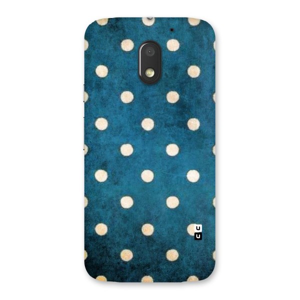 Classic Blue Polka Back Case for Moto E3 Power