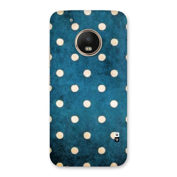 Classic Blue Polka Back Case for Moto G5 Plus