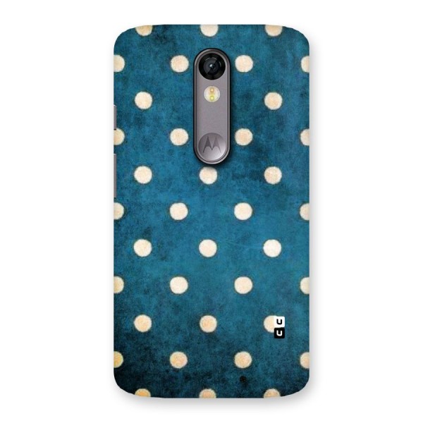 Classic Blue Polka Back Case for Moto X Force