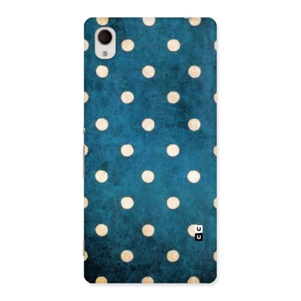 Classic Blue Polka Back Case for Xperia M4 Aqua