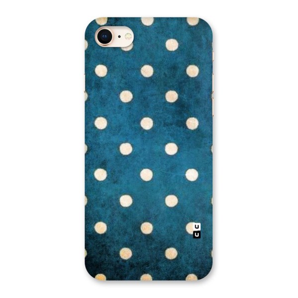 Classic Blue Polka Back Case for iPhone 8