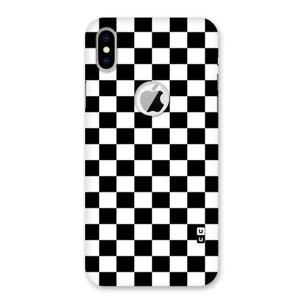 Classic Check Back Case for iPhone XS Logo Cut