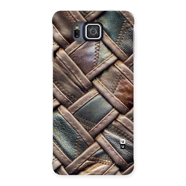 Classic Leather Belt Design Back Case for Galaxy Alpha